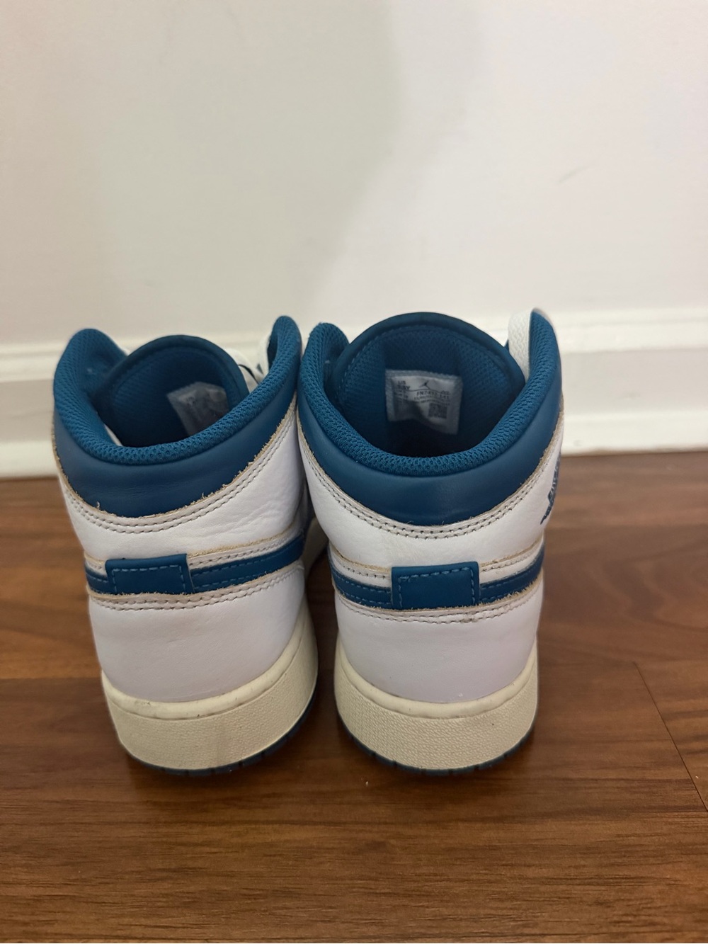 Jordan Kids industrial blue High-Top Sneakers - Picture 8 of 9